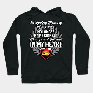 In Loving Memory of My Wife Heart Wings Hoodie